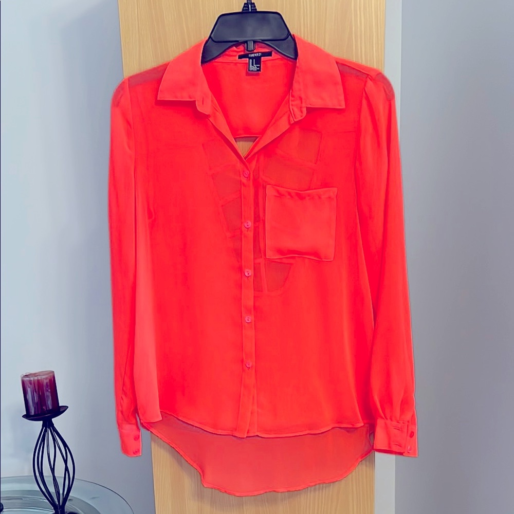 Forever 21 pink blouse